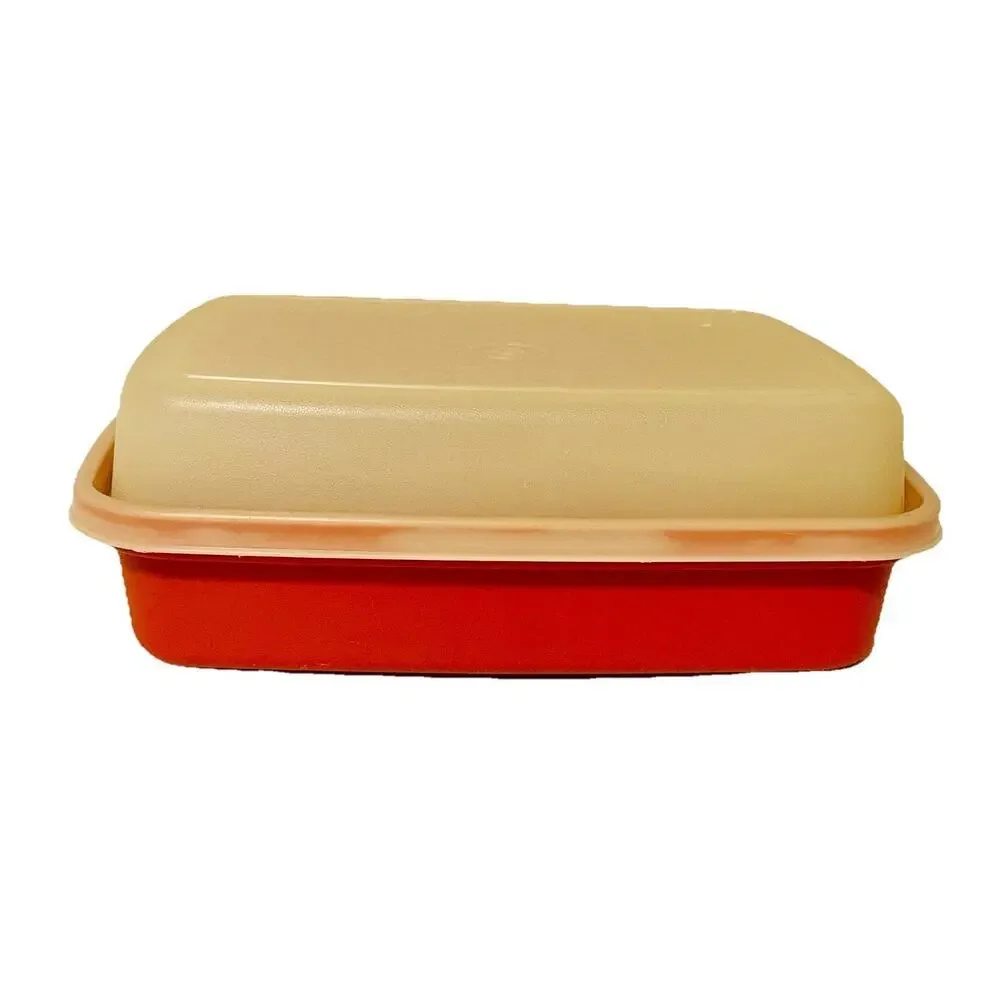 Vintage Tupperware Large Season Serve Marinade Container Paprika Red #1294